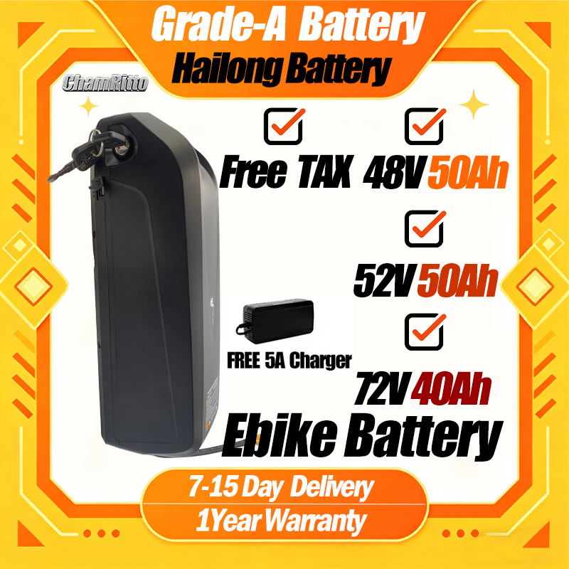 72V 50Ah 21700 Lithium Battery - 48V 50AH 52V 36V 30AH E-bisiklet
